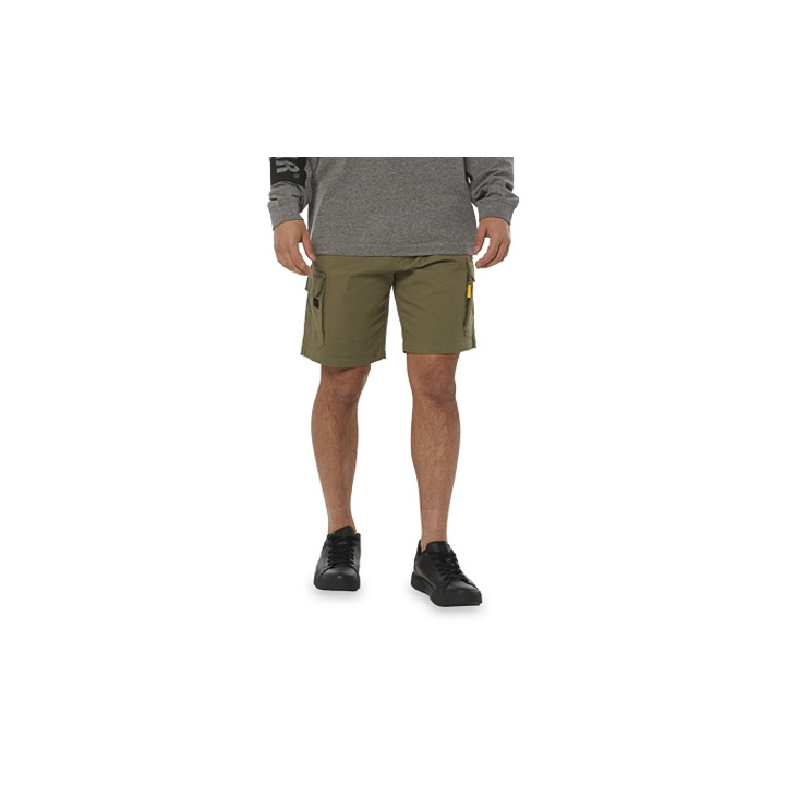 Men's Caterpillar Foundation Cargo Shorts Green Ireland GXRC24671